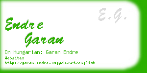 endre garan business card